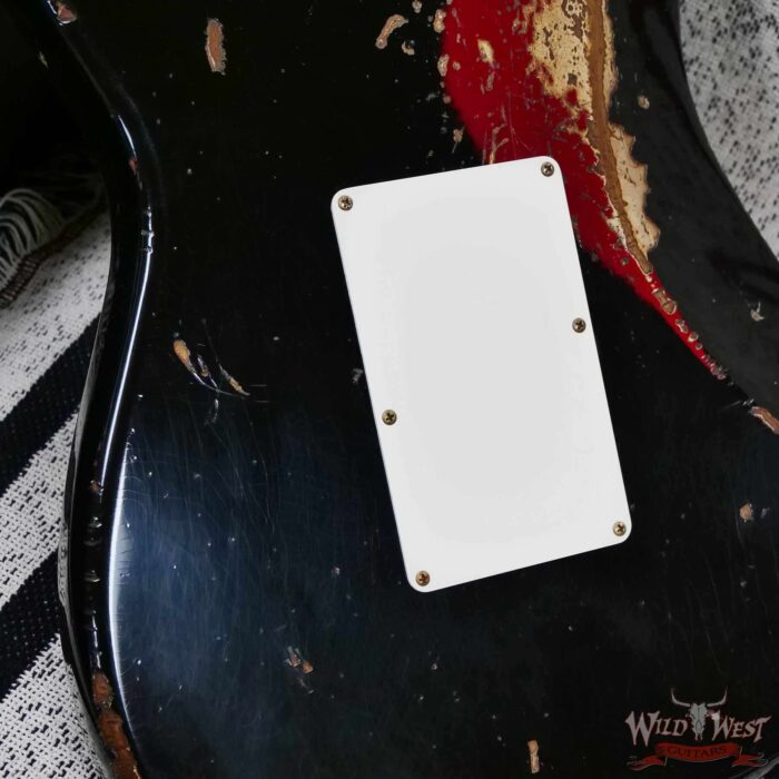 Fender Custom Shop Wild West Black Lightning Stratocaster HSS Floyd Rose 22 Frets Rosewood Fingerboard Heavy Relic Candy Apple Red 8.00 LBS - Image 15