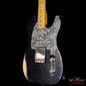 Fender Brad Paisley Esquire Road Worn Black Sparkle 5 LBS 15 OZ - Image 2