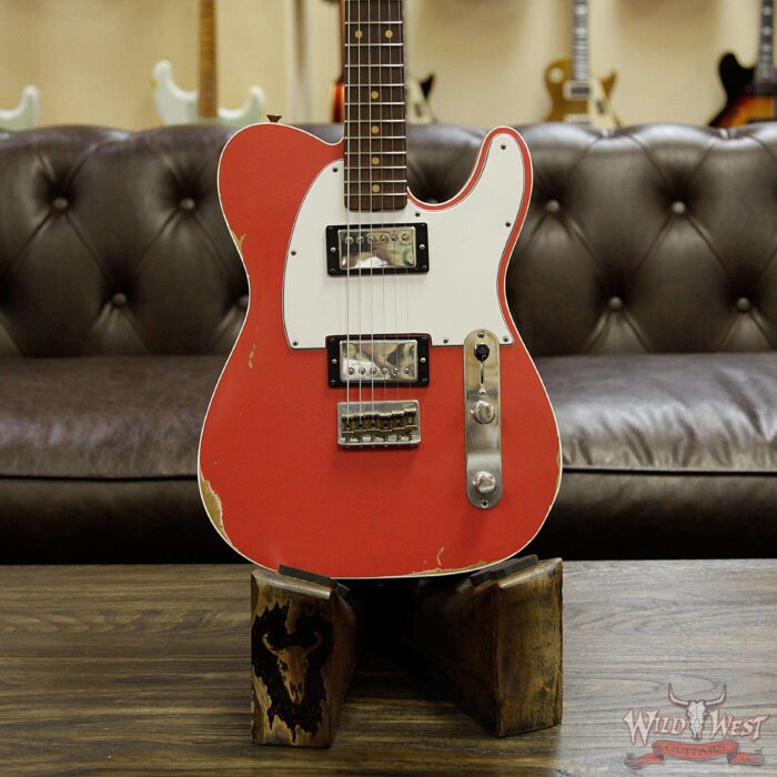 Fender Custom Shop 1958 Telecaster Custom Relic HH EVH Pickups Fiesta Red - Image 10
