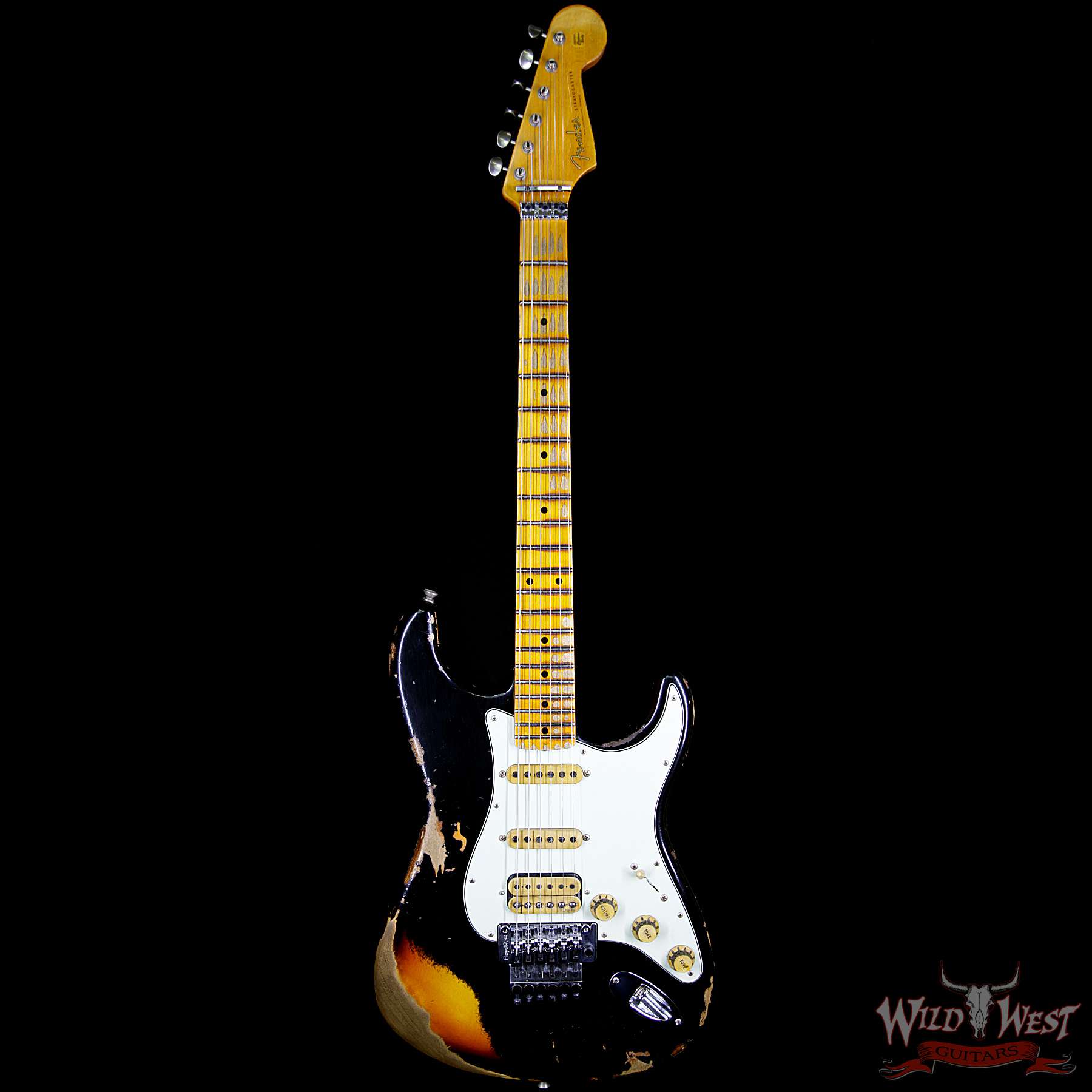 fender-cs-whitelighnting-fr-21rw-3ts-r89775-bf__wwg.jpg Fender Custom Shop Wild West Exclusive Black Lightning Stratocaster Floyd Rose Heavy Relic HSS 3 Tone Sunburst - Image 6