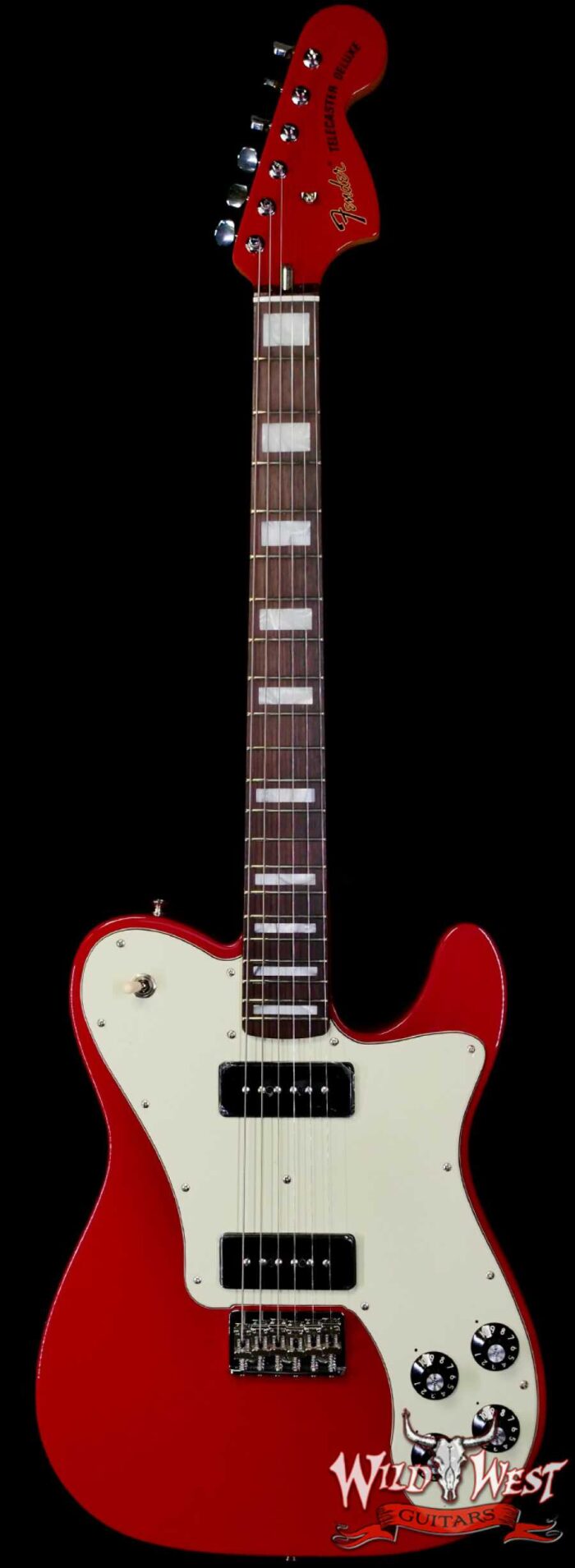 Fender Chris Shiflett Cleaver Telecaster Deluxe Dual P90 Rosewood Fingerboard Dakota Red 8.15 LBS - Image 1