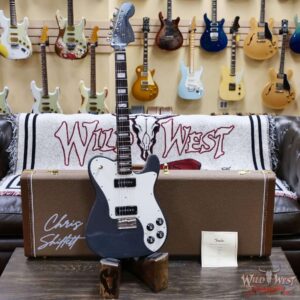 Fender Chris Shiflett Cleaver Telecaster Deluxe Dual P90 Rosewood Fingerboard Charcoal Frost Metallic 7.70 LBS - Image 5