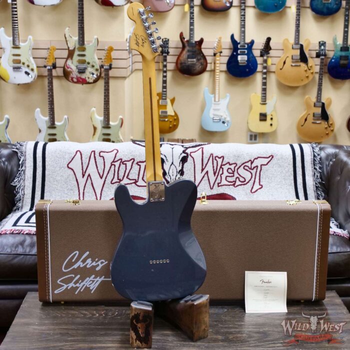 Fender Chris Shiflett Cleaver Telecaster Deluxe Dual P90 Rosewood Fingerboard Charcoal Frost Metallic 7.70 LBS - Image 8