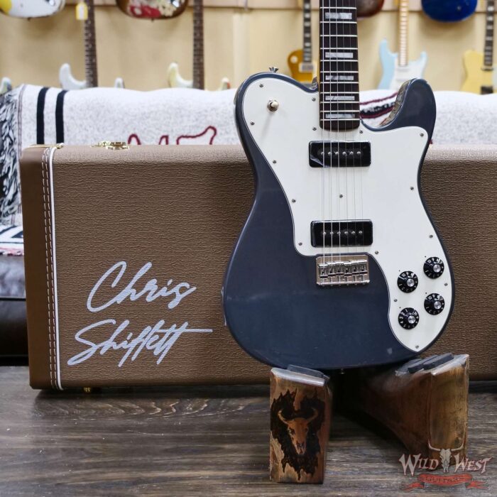 Fender Chris Shiflett Cleaver Telecaster Deluxe Dual P90 Rosewood Fingerboard Charcoal Frost Metallic 8.00 LBS - Image 7