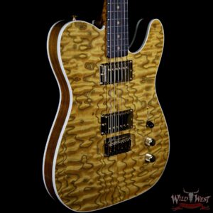 Fender Custom Shop Paul Waller Masterbuilt Artisan Tamo Ash Top Telecaster HH African Blackwood Board Natural - Image 5