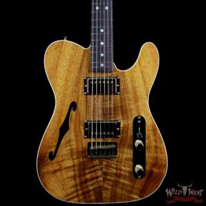 Fender Custom Shop Paul Waller Masterbuilt Artisan Thinline Telecaster HH Koa Top Birdseye Neck Rosewood Board - Image 3