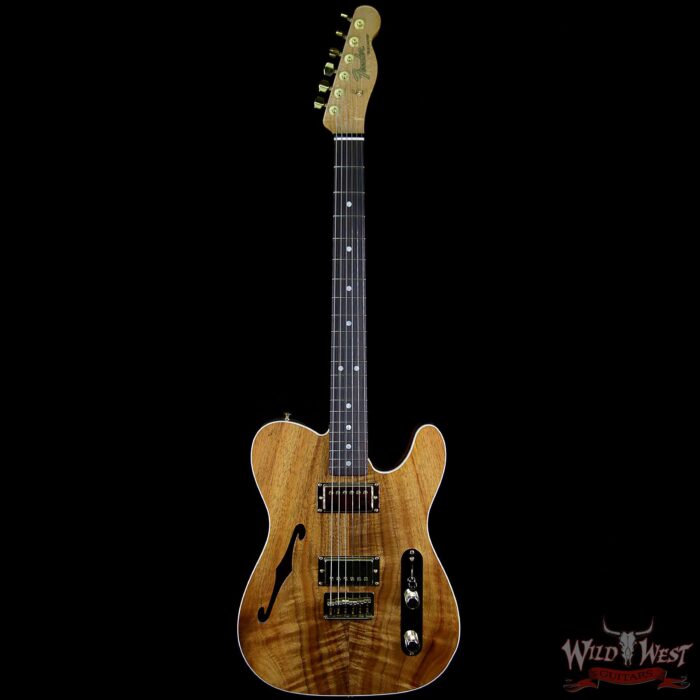 Fender Custom Shop Paul Waller Masterbuilt Artisan Thinline Telecaster HH Koa Top Birdseye Neck Rosewood Board - Image 6