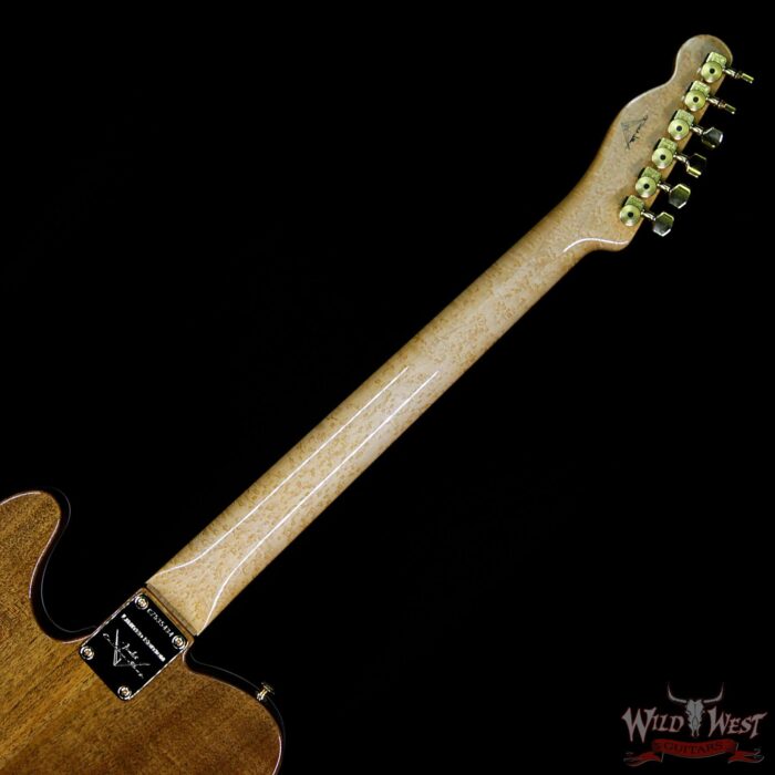 Fender Custom Shop Paul Waller Masterbuilt Artisan Thinline Telecaster HH Koa Top Birdseye Neck Rosewood Board - Image 13