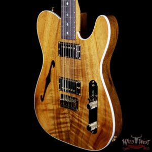 Fender Custom Shop Paul Waller Masterbuilt Artisan Thinline Telecaster HH Koa Top Birdseye Neck Rosewood Board - Image 2