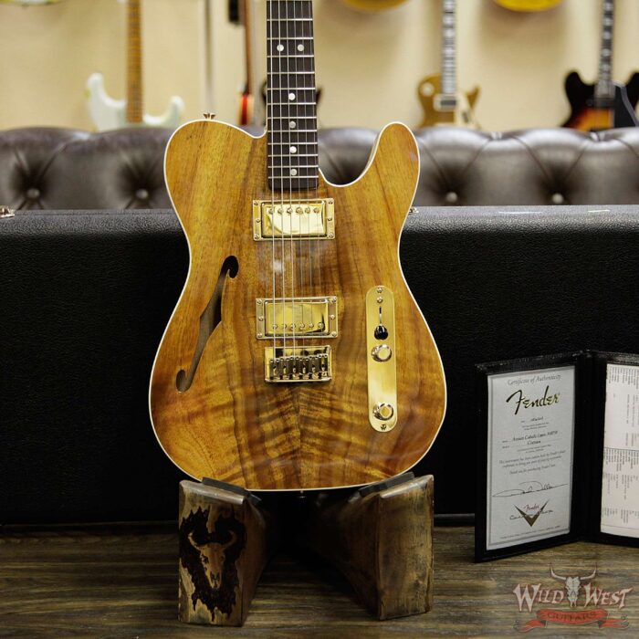 Fender Custom Shop Paul Waller Masterbuilt Artisan Thinline Telecaster HH Koa Top Birdseye Neck Rosewood Board - Image 11