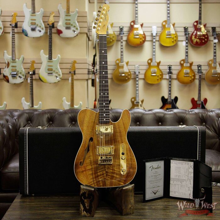 Fender Custom Shop Paul Waller Masterbuilt Artisan Thinline Telecaster HH Koa Top Birdseye Neck Rosewood Board - Image 12