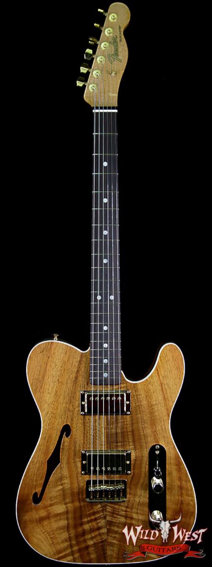 Fender Custom Shop Paul Waller Masterbuilt Artisan Thinline Telecaster HH Koa Top Birdseye Neck Rosewood Board