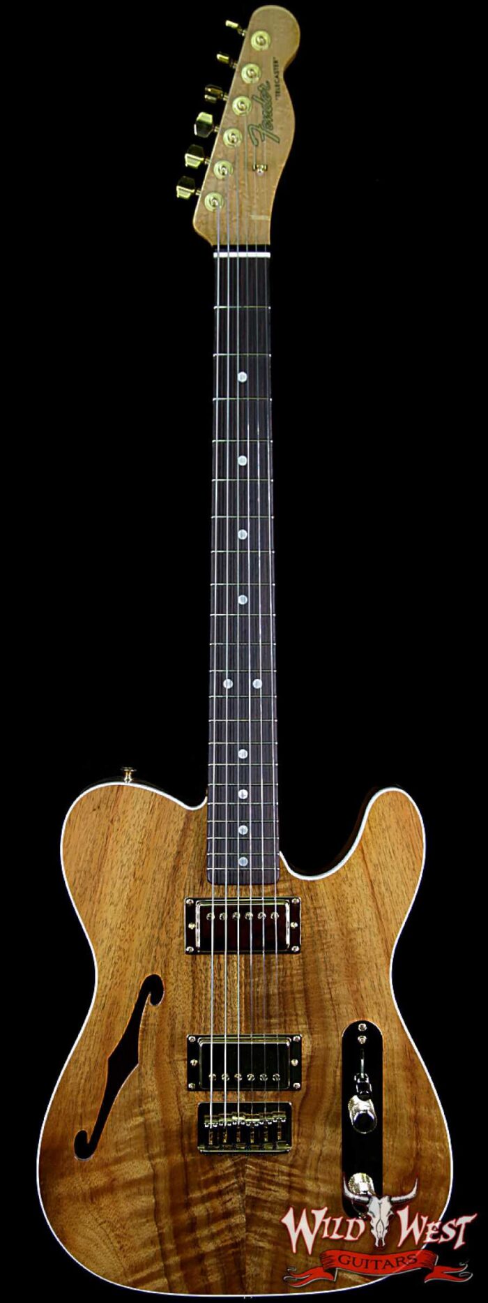 Fender Custom Shop Paul Waller Masterbuilt Artisan Thinline Telecaster HH Koa Top Birdseye Neck Rosewood Board - Image 1