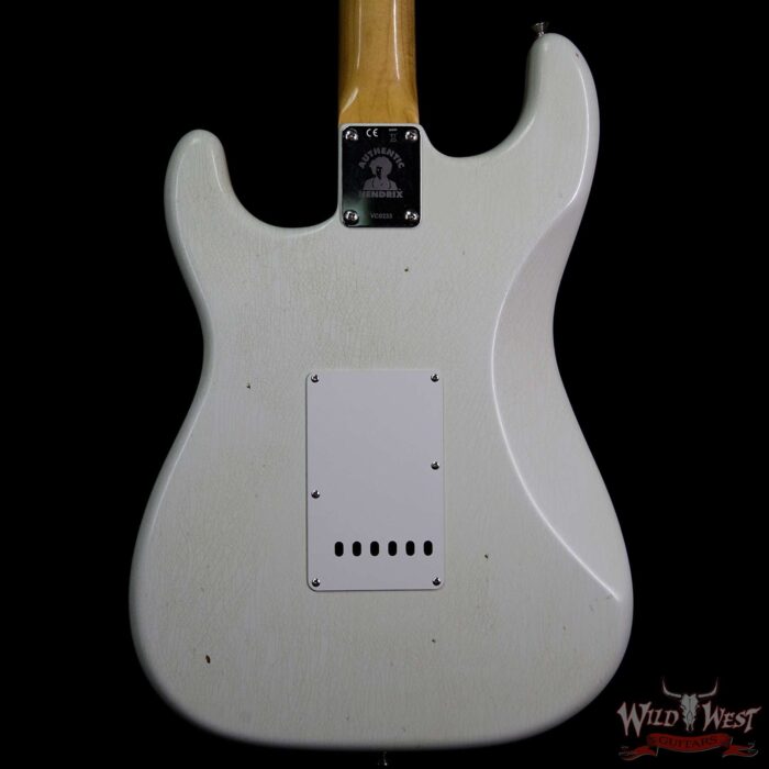 Fender Custom Shop Jimi Hendrix Voodoo Child Signature Stratocaster Journeyman Relic Olympic White VC0233 - Image 6