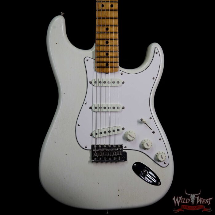Fender Custom Shop Jimi Hendrix Voodoo Child Signature Stratocaster Journeyman Relic Olympic White VC0233 - Image 3