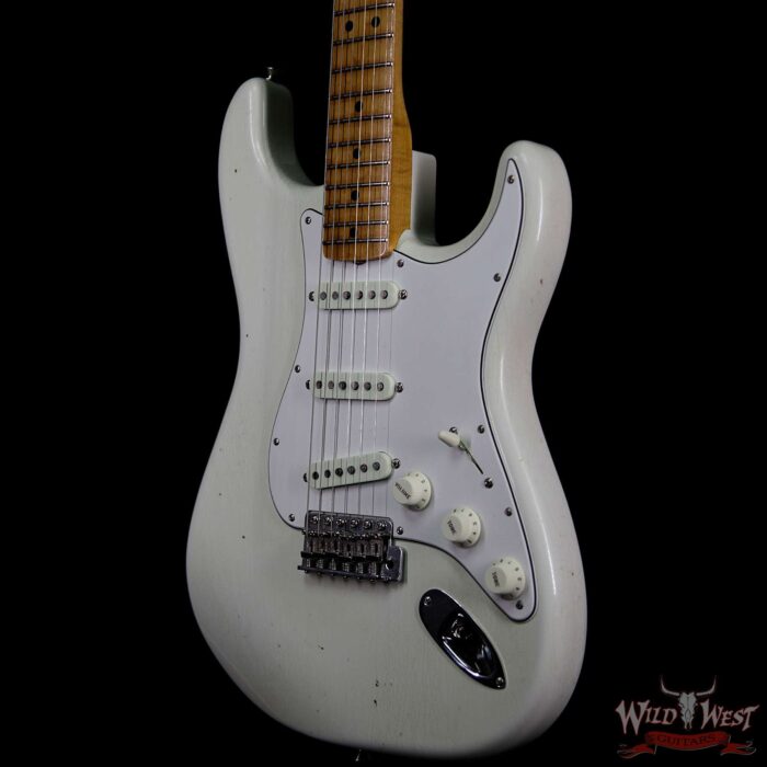 Fender Custom Shop Jimi Hendrix Voodoo Child Signature Stratocaster Journeyman Relic Olympic White VC0233 - Image 2