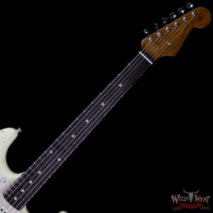 Fender Custom Shop Roasted 1960 Stratocaster Relic AAA Birdseye Maple Neck 3A Rosewood Slab Board Aged Vintage White - Image 8