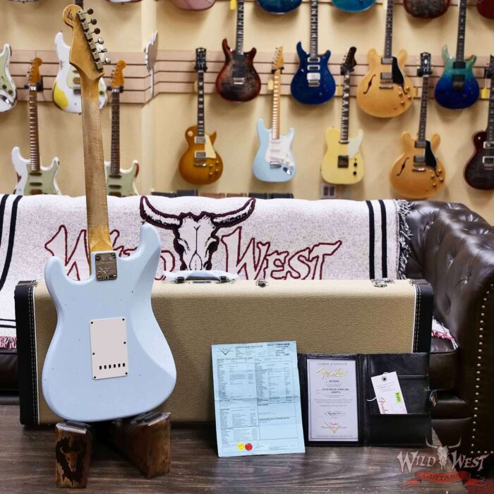 Fender Custom Shop LTD 1959 Special Stratocaster Journeyman Relic Super Faded Sonic Blue 7.75 LBS - Image 9