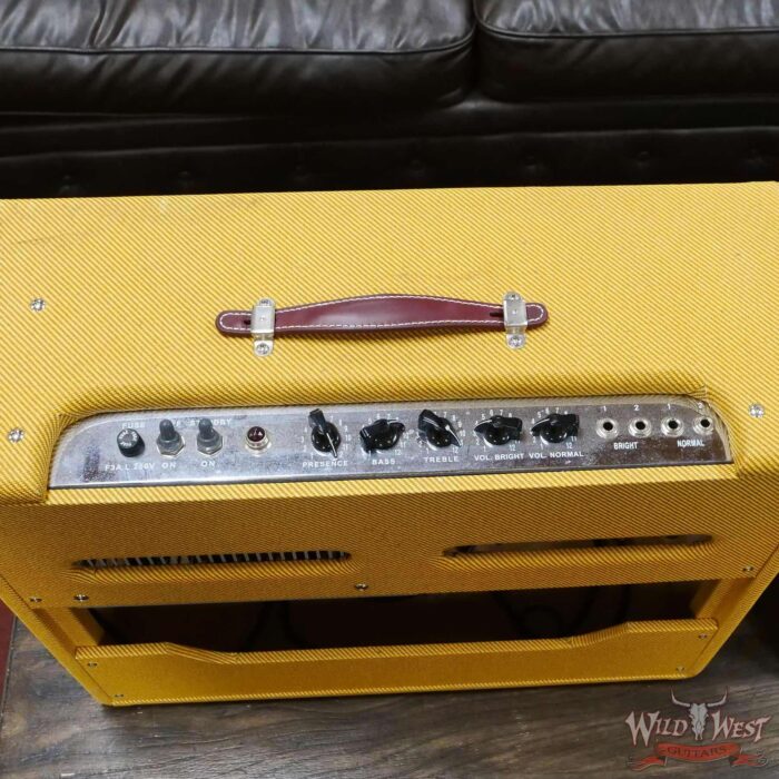 Fender ‘57 Custom Twin-Amp 2-Channel 40-Watt 2x12” Guitar Combo Amplifier Owned by Misha Mansoor (Periphery) - Image 4