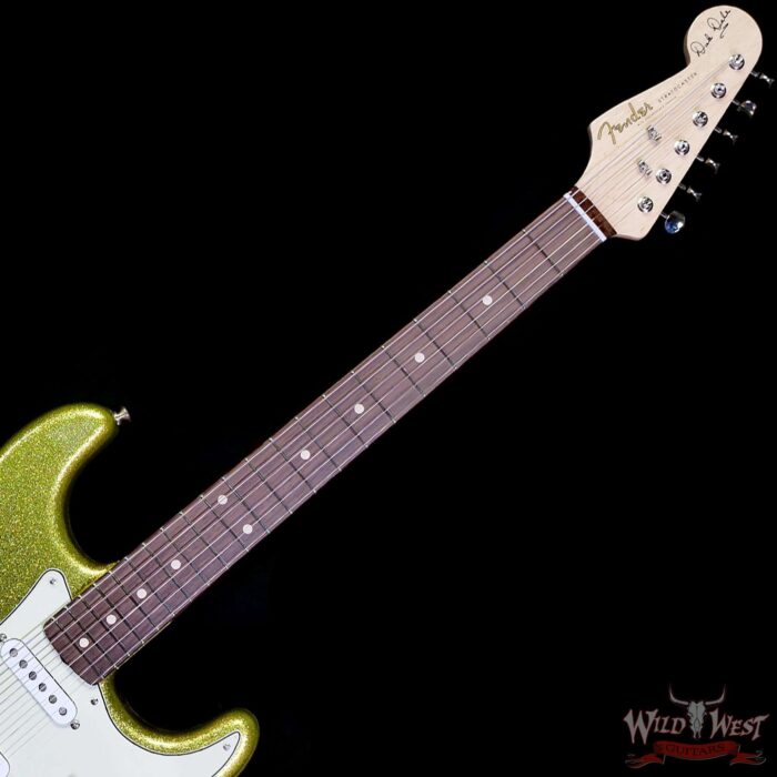 Fender Custom Shop Dick Dale Stratocaster AA Birdseye Maple Neck Rosewood Fingerboard NOS Chartreuse Sparkle 7.65 LBS - Image 4