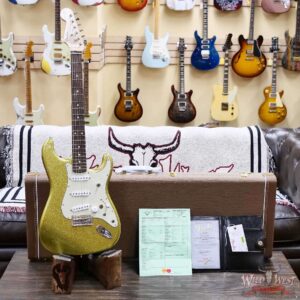 Fender Custom Shop Dick Dale Stratocaster AA Birdseye Maple Neck Rosewood Fingerboard NOS Chartreuse Sparkle 7.65 LBS - Image 6