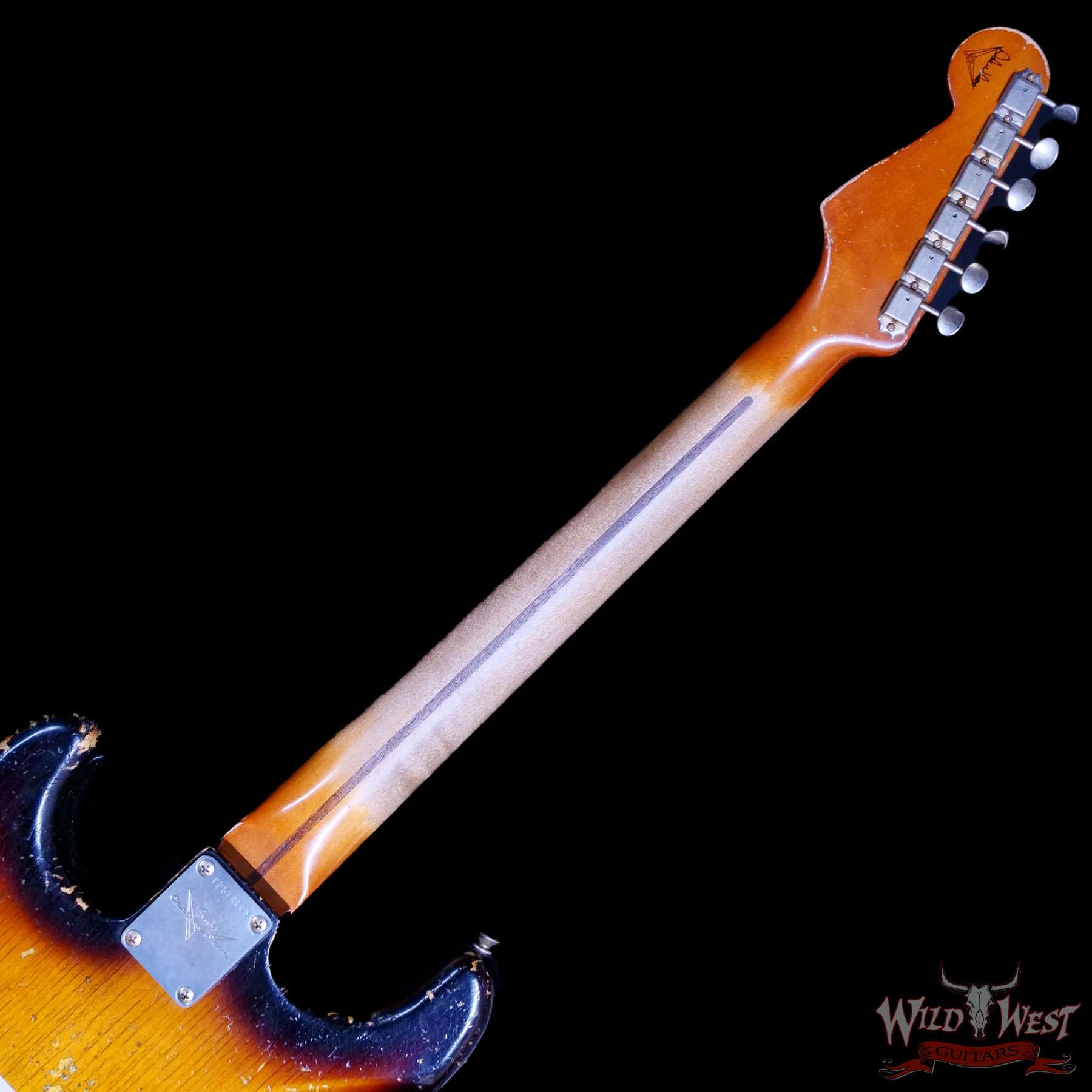 fender-dw-c3__wwg.jpg Fender Custom Shop Dale Wilson Masterbuilt 1955 Stratocaster Hand-Wound Pickups Relic 2 Tone Sunburst 6.70 LBS - Image 5