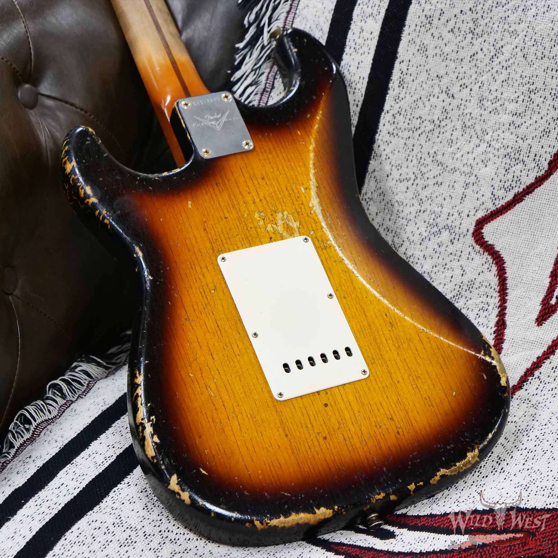 fender-dw-d9__wwg.jpg Fender Custom Shop Dale Wilson Masterbuilt 1955 Stratocaster Hand-Wound Pickups Relic 2 Tone Sunburst 6.70 LBS - Image 15