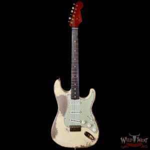 Fender Custom Shop Dale Wilson Masterbuilt 1961 Stratocaster Hardtail Brazilian Rosewood Fingerboard Relic Vintage White 6.50 LBS (US Only / No International Shipping) - Image 3