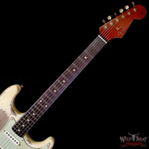 Fender Custom Shop Dale Wilson Masterbuilt 1961 Stratocaster Hardtail Brazilian Rosewood Fingerboard Relic Vintage White 6.50 LBS (US Only / No International Shipping) - Image 4