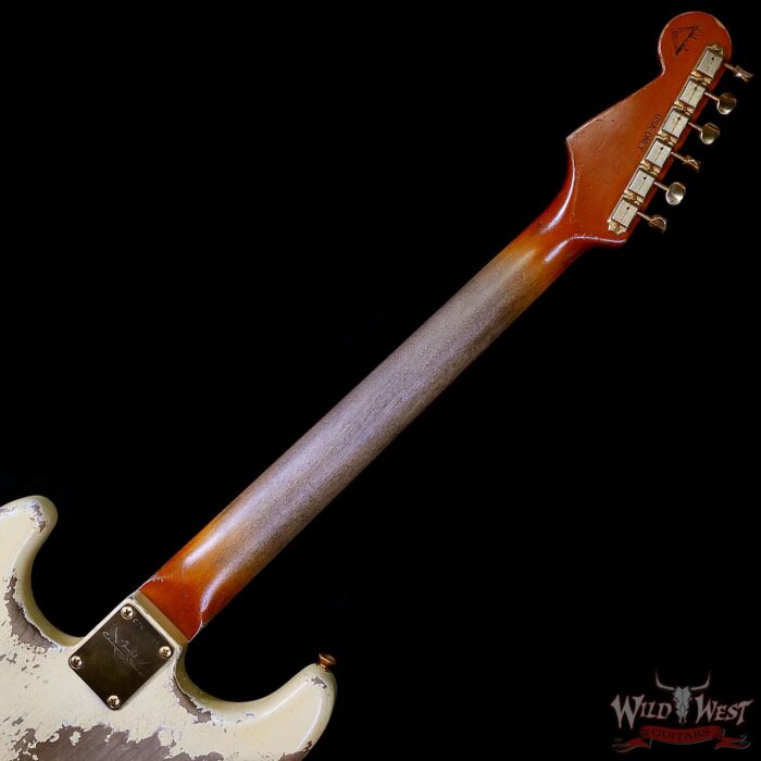 Fender Custom Shop Dale Wilson Masterbuilt 1961 Stratocaster Hardtail Brazilian Rosewood Fingerboard Relic Vintage White 6.50 LBS (US Only / No International Shipping) - Image 5