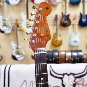 Fender Custom Shop Dale Wilson Masterbuilt 1961 Stratocaster Hardtail Brazilian Rosewood Fingerboard Relic Vintage White 6.50 LBS (US Only / No International Shipping) - Image 7