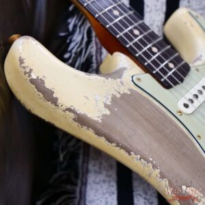 Fender Custom Shop Dale Wilson Masterbuilt 1961 Stratocaster Hardtail Brazilian Rosewood Fingerboard Relic Vintage White 6.50 LBS (US Only / No International Shipping) - Image 10