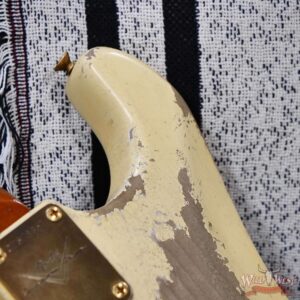 Fender Custom Shop Dale Wilson Masterbuilt 1961 Stratocaster Hardtail Brazilian Rosewood Fingerboard Relic Vintage White 6.50 LBS (US Only / No International Shipping) - Image 13