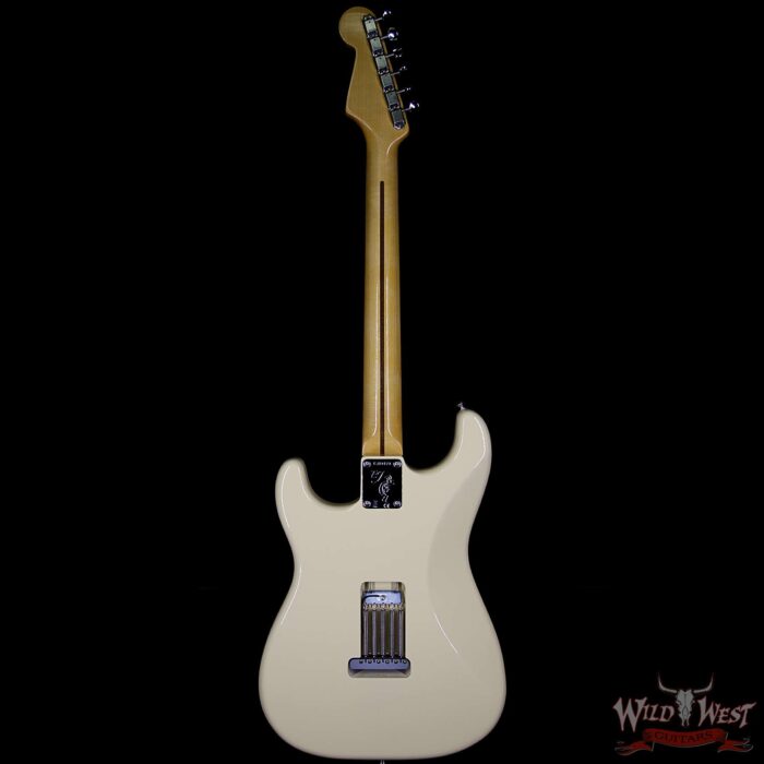 Fender USA Eric Johnson Signature Stratocaster Thinline Semi-Hollow Body Maple Neck Vintage White - Image 7