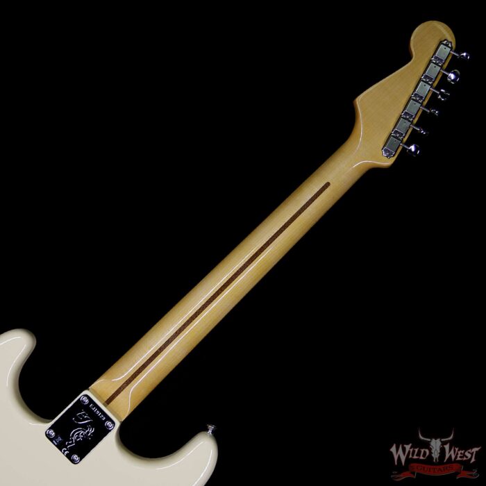 Fender USA Eric Johnson Signature Stratocaster Thinline Semi-Hollow Body Maple Neck Vintage White - Image 13