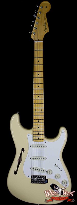 Fender USA Eric Johnson Signature Stratocaster Thinline Semi-Hollow Body Maple Neck Vintage White