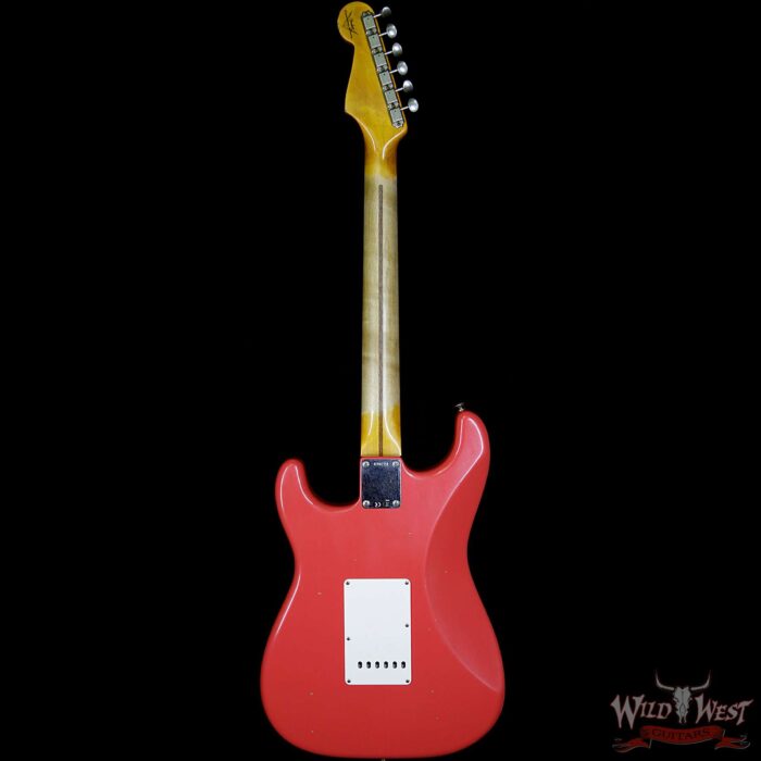 Fender Custom Shop 1957 Stratocaster Maple Neck Journeyman Relic with Dirty Neck Fiesta Red - Image 6
