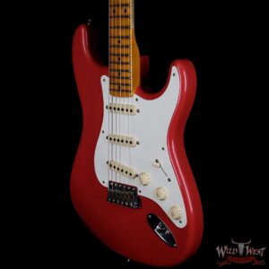 Fender Custom Shop 1957 Stratocaster Maple Neck Journeyman Relic with Dirty Neck Fiesta Red - Image 2