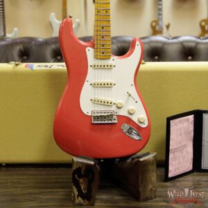 Fender Custom Shop 1957 Stratocaster Maple Neck Journeyman Relic with Dirty Neck Fiesta Red - Image 12