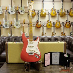 Fender Custom Shop 1957 Stratocaster Maple Neck Journeyman Relic with Dirty Neck Fiesta Red - Image 13
