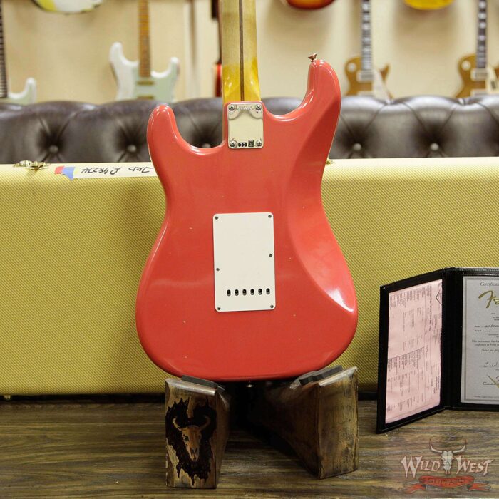 Fender Custom Shop 1957 Stratocaster Maple Neck Journeyman Relic with Dirty Neck Fiesta Red - Image 14