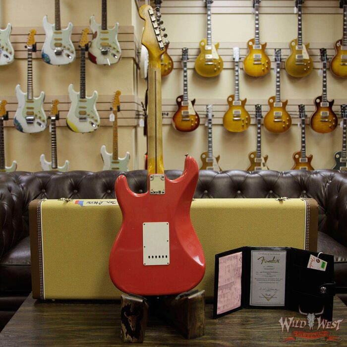 Fender Custom Shop 1957 Stratocaster Maple Neck Journeyman Relic with Dirty Neck Fiesta Red - Image 15