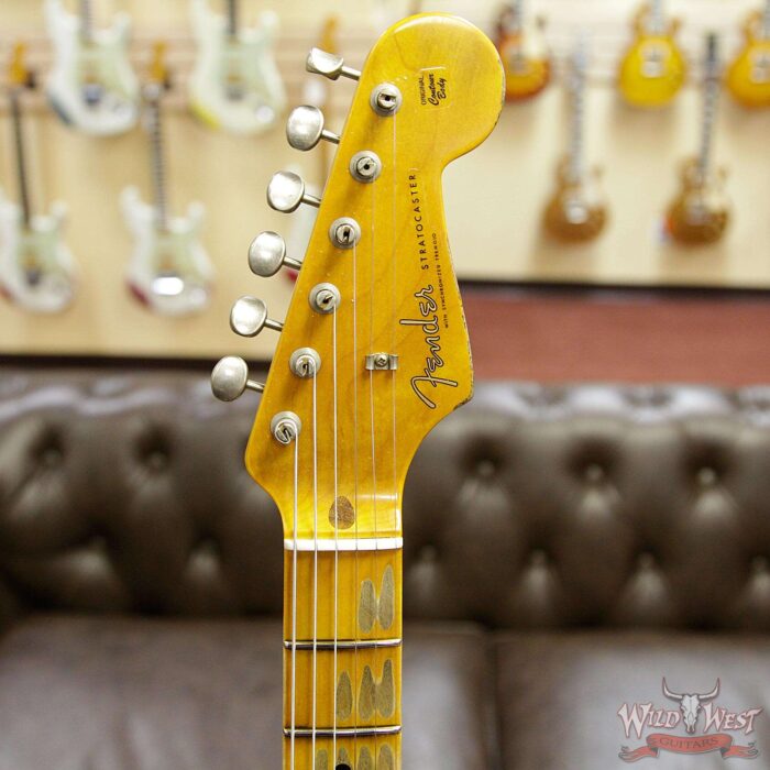 Fender Custom Shop 1957 Stratocaster Maple Neck Journeyman Relic with Dirty Neck Fiesta Red - Image 8