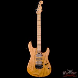 Charvel Custom Shop Guthrie Govan USA Signature HSH Caramelized Ash Body Caramelized Flame Maple Fingerboard Natural 7.30 LBS - Image 3