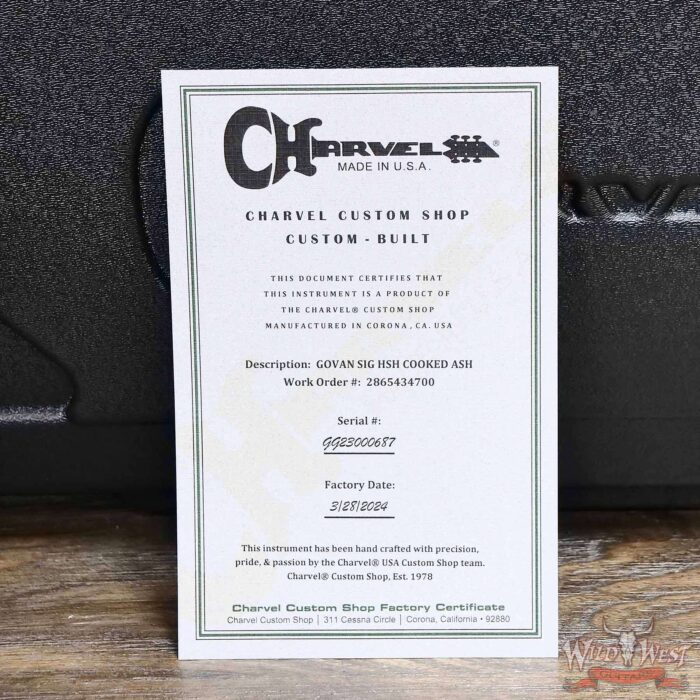 Charvel Custom Shop Guthrie Govan USA Signature HSH Caramelized Ash Body Caramelized Flame Maple Fingerboard Natural 7.30 LBS - Image 12