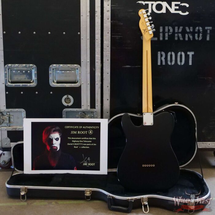 Jim Root Collection 2006 Fender Highway One Telecaster Satin Black - Image 9