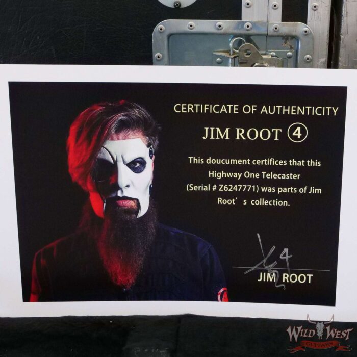 Jim Root Collection 2006 Fender Highway One Telecaster Satin Black - Image 12