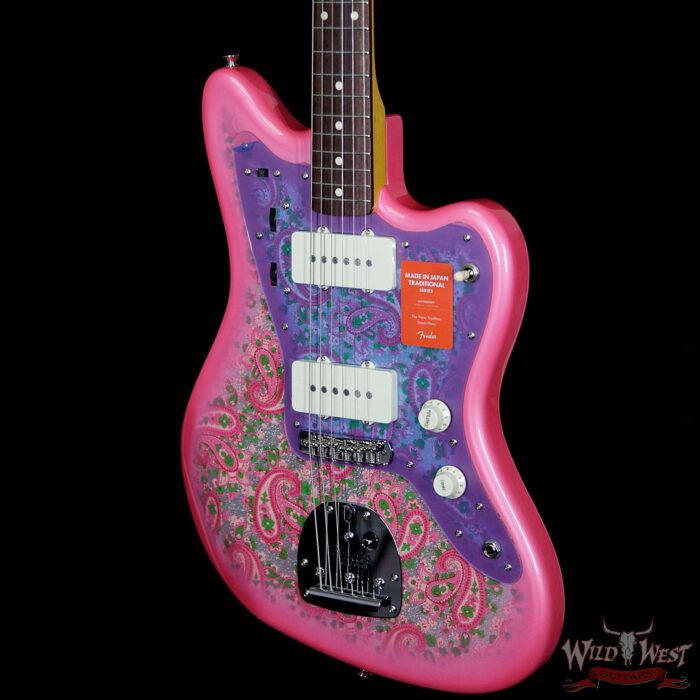 Fender Japan MIJ Traditional 60s Jazzmaster Limited Run Pink Paisley - Image 2