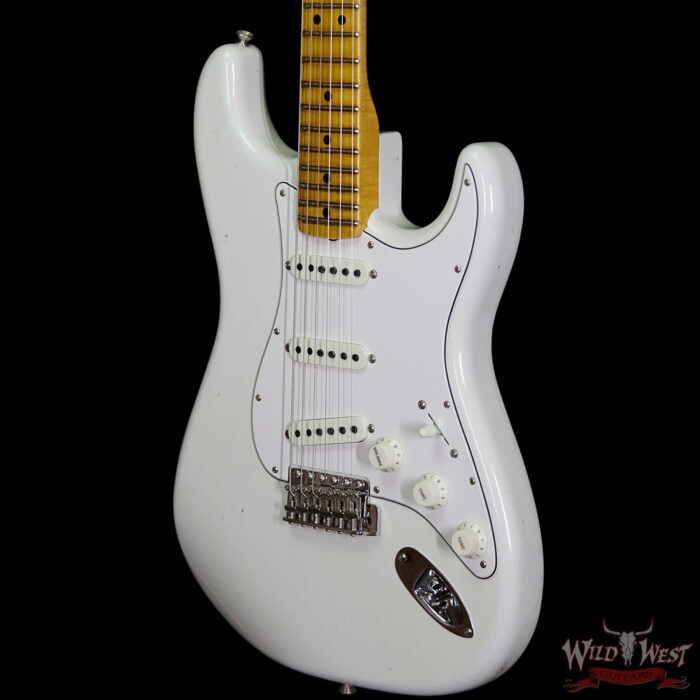 Fender Custom Shop Jimi Hendrix Voodoo Child Signature Stratocaster Journeyman Relic Olympic White - Image 3