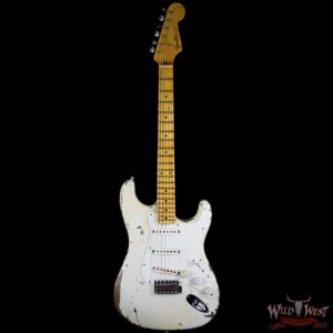 Fender Custom Shop Limited Edition John Cruz Masterbuilt Jimmie Vaughan Stratocaster Aged Olympic White - Image 4